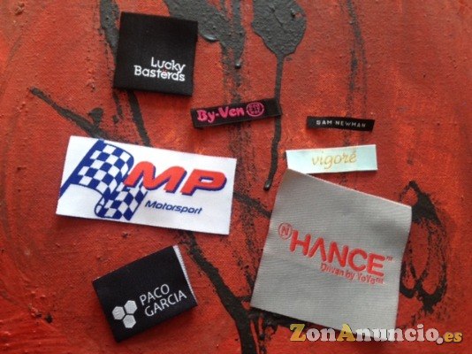 Etiquetas ropa tejidas para tejanos